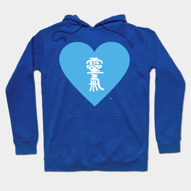 Reiki Love, Throat Chakra Hoodie by Heart_Creations